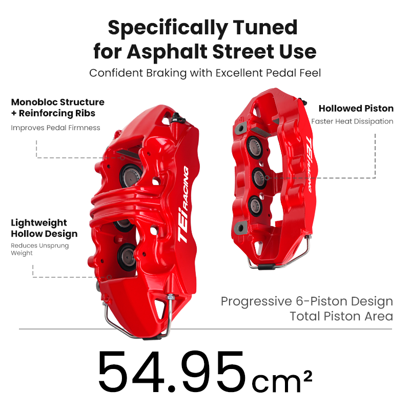 S60-PLUS six-piston front brake kit