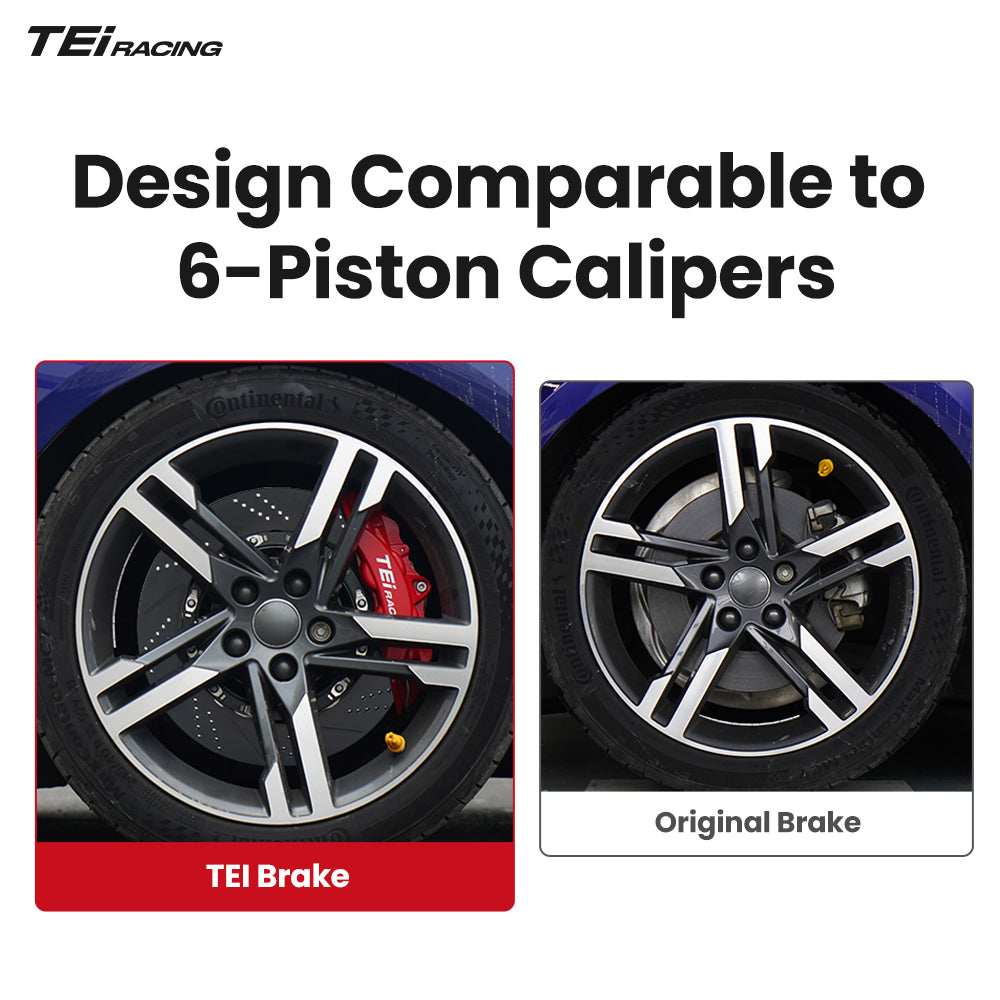 TEI Brakes — P40NS+ Four-Piston Front Brake Kit — supplemental local image