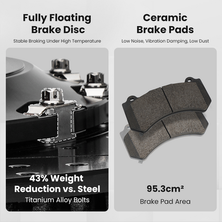 S60-PLUS six-piston front brake kit