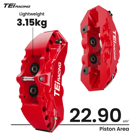 TEI Brakes — P40NS-R Four-Piston Rear Brake Kit — supplemental local image