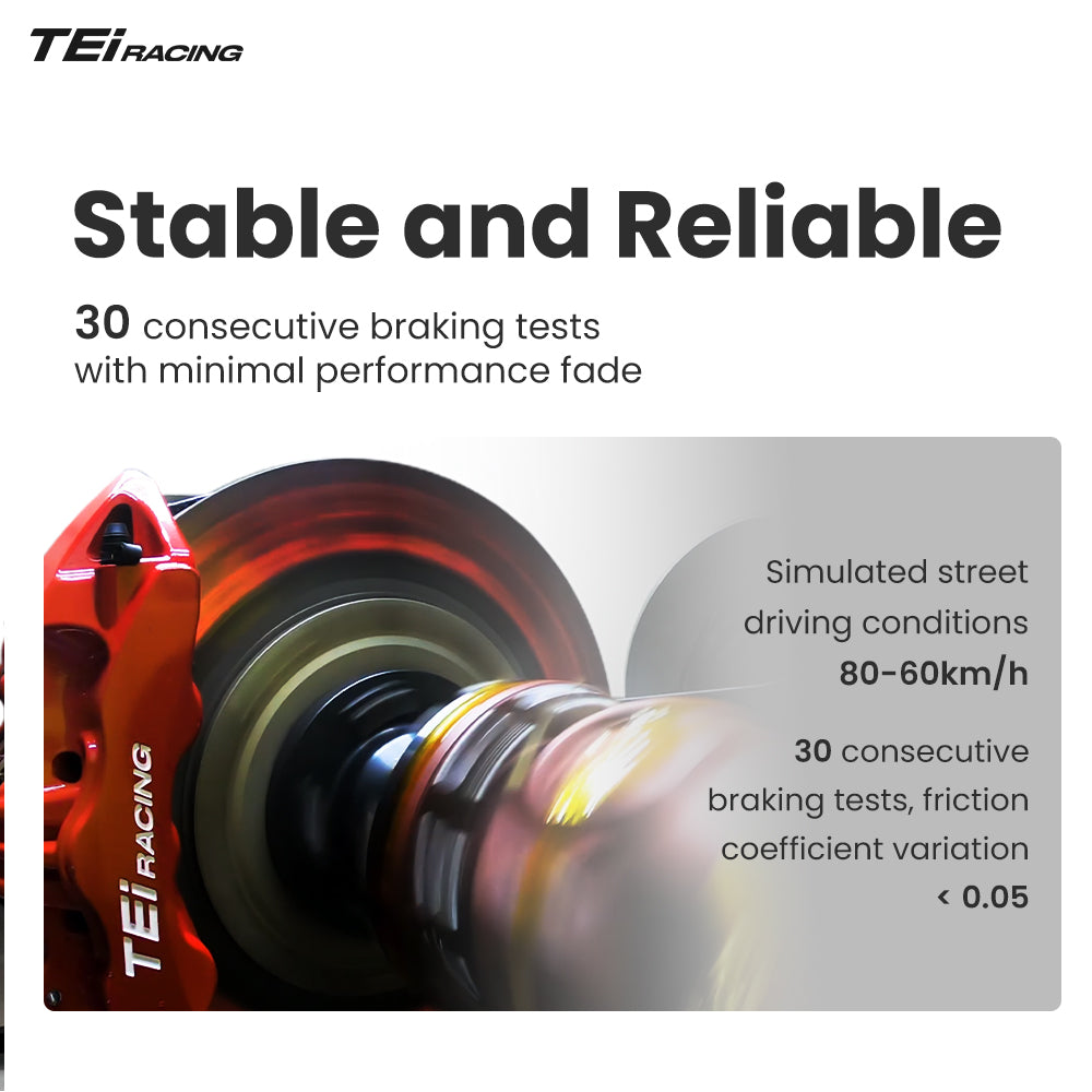 TEI Brakes — P40NS-R Four-Piston Rear Brake Kit — supplemental local image