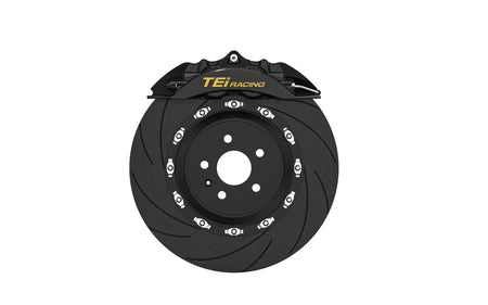 TEI P40NS+ four-piston caliper, black finish