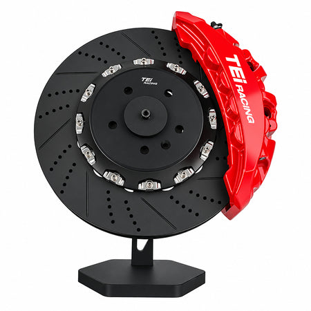 TEI Racing adjustable brake caliper and disc display stand