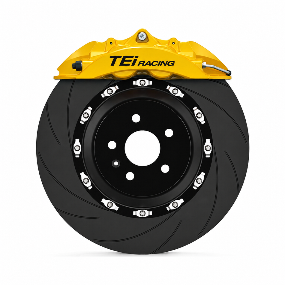 TEI Brakes — P40NS+ — Yellow caliper