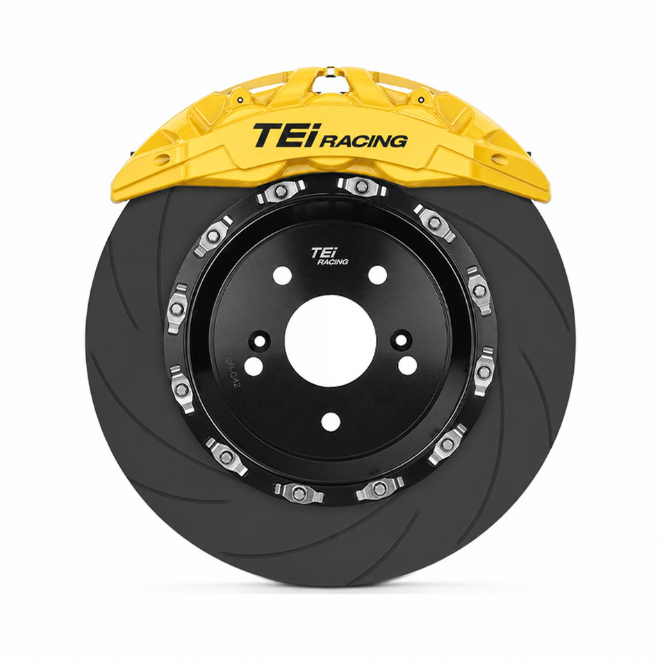 TEI Brakes — P60EV+ — Yellow caliper