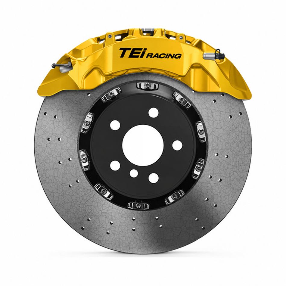 TEI Brakes — S-X — Yellow caliper (carbon-ceramic disc)