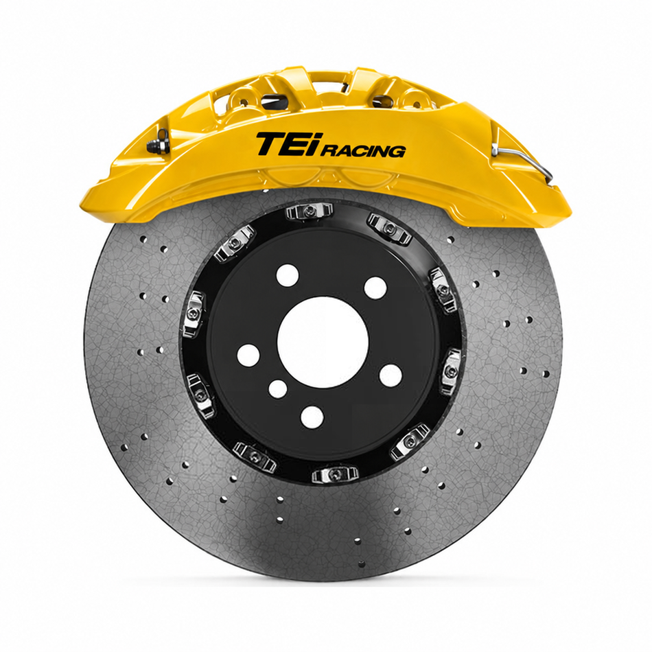TEI Brakes — SR10 — Yellow caliper (carbon-ceramic disc)