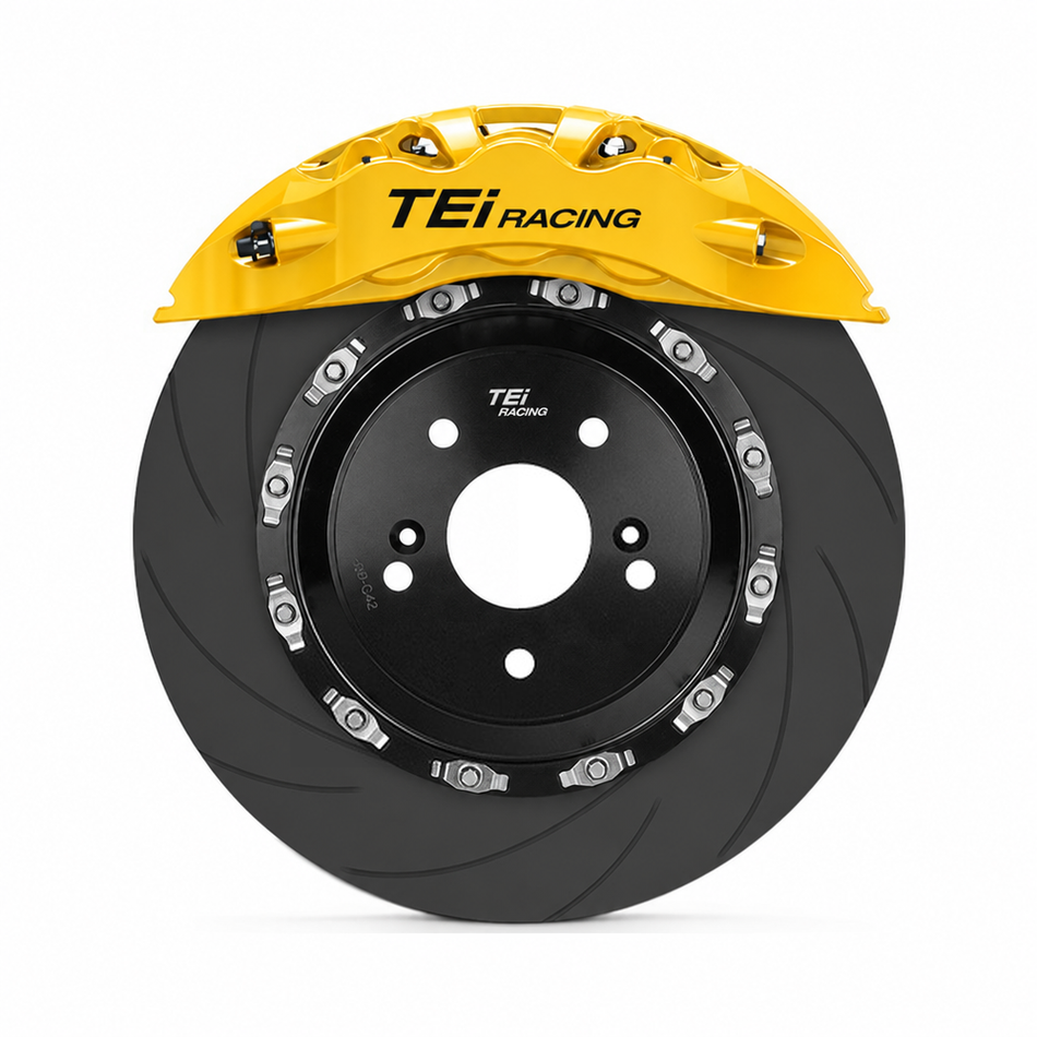 TEI Brakes — T665 — Yellow caliper