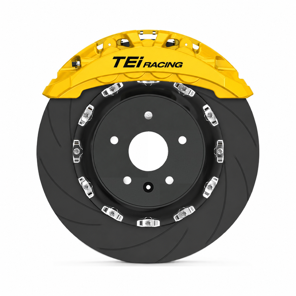 TEI Brakes — T872 — Yellow caliper