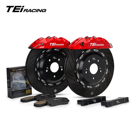 TEI Brakes — P40EV Four-Piston Front Brake Kit — product image