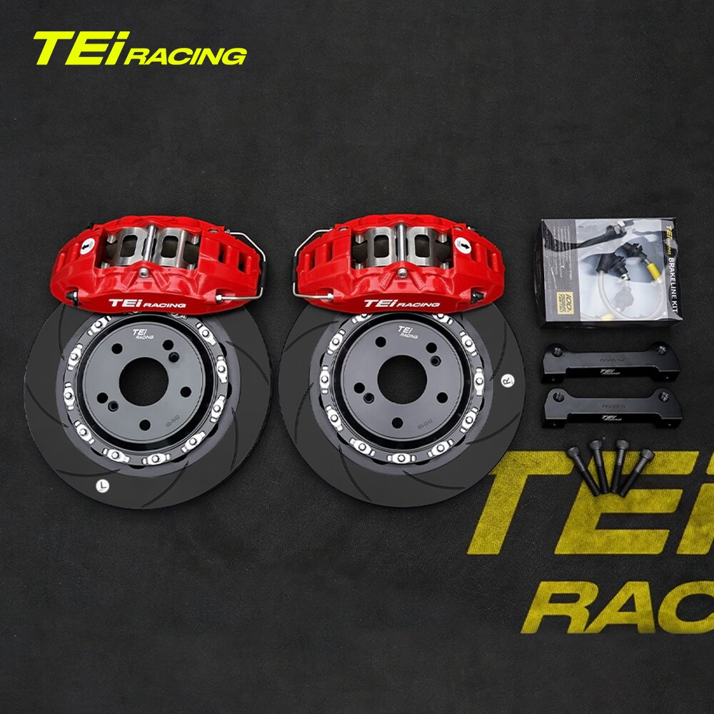 TEI Brakes — P40EV Four-Piston Front Brake Kit — product image