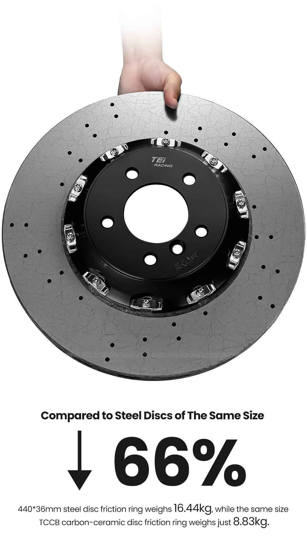 TEI Brakes — TCCB Carbon Fiber Ceramic Rotor — product image
