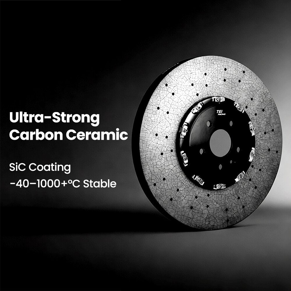 TEI Brakes — TCCB-R Long-Fiber Carbon Fiber Ceramic Rotor — product image