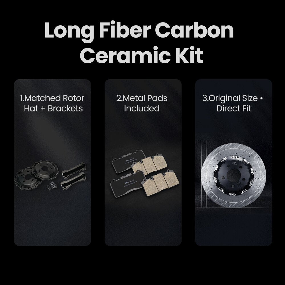 TEI Brakes — TCCB-R Long-Fiber Carbon Fiber Ceramic Rotor — product image