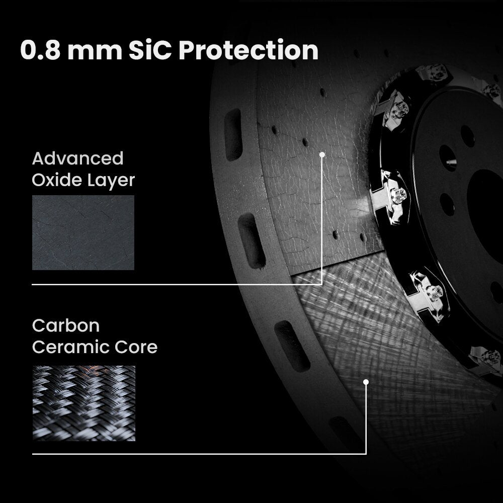 TEI Brakes — TCCB-R Long-Fiber Carbon Fiber Ceramic Rotor — product image