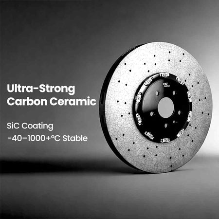 TEI Brakes — TCCB-R Long-Fiber Carbon Fiber Ceramic Rotor — product image