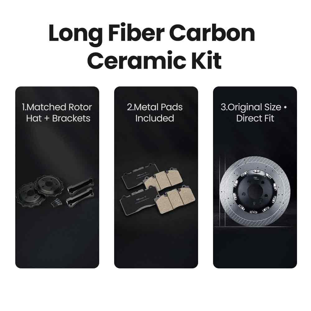 TEI Brakes — TCCB-R Long-Fiber Carbon Fiber Ceramic Rotor — product image